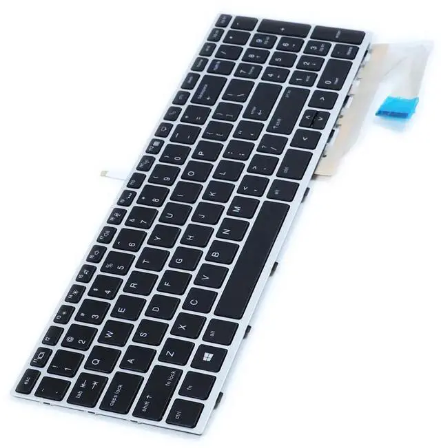 Alt view image 2 of 5 - YAEHUYING Replacement Keyboard Backlit for HP EliteBook 750 G5 750 G6 755 G5 755 G6 EliteBook 850 G5 850 G6 855 G5 855 G6 Zbook 15U G5 G6 Series Laptop Silver Frame US Layout Backlight Keyboard