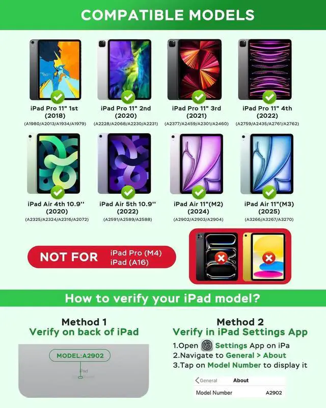 Alt view image 4 of 5 - Senyoson Keyboard Case for iPad Air 11-inch(M2/M3)/10.9-Inch Air 5th 4th Generation Case with Keyboard/Ipad Pro 11(4th/3rd/2nd/1st Gen)- 7 Backlit Detachable, Folio Cover with Pencil Holder, Black