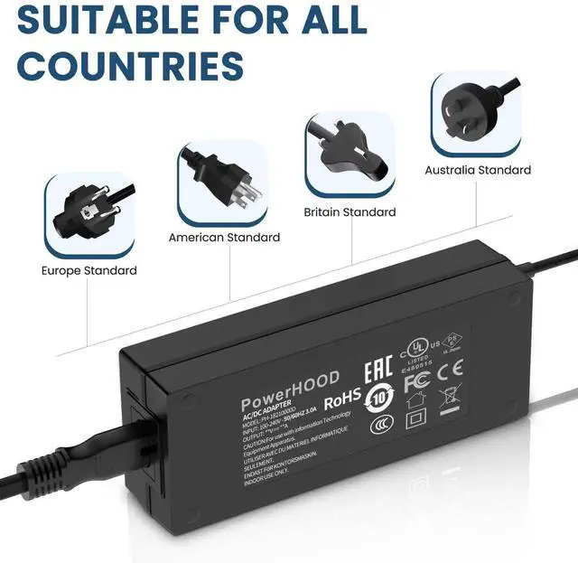 Alt view image 2 of 5 - PowerHOOD 19V Type-C AC Adapter Compatible with ACEMAGIC 15.6 inch Laptop Intel 12th Gen Alder Lake N95 Laptop Charger ACEMAGIC AX15 USB-C Power Supply Cord Battery Charger Cable PSU