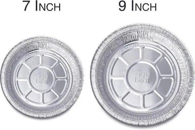 Alt view image 3 of 7 - (270 Pack) Premium 9-Inch Round Foil Pans with Plastic Dome Lids l Heavy Duty l Disposable Aluminum Tin for Roasting, Baking, Cake or Cooking