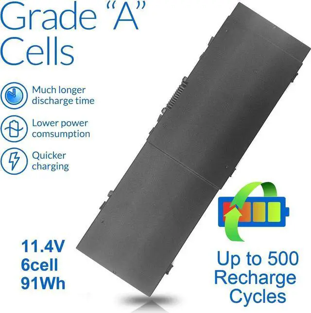 Main image of Wymisnit 91Wh MFKVP T05W1 Battery for Dell Precision 15 7510 7520 M7510 17 7710 7720 M7710 Series, TO5W1 0TWCPG 451-BBSF 451-BBSB TWCPG GR5D3 0FNY7 1G9VM M28DH, 72Wh T05W1 11.1V / 91Wh MFKVP 11.4V