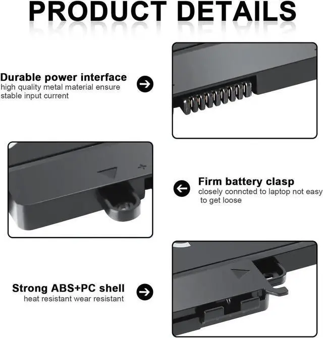 Alt view image 3 of 5 - IEFUU New GK5KY Battery for Dell Inspiron 11 3147 3148 3152 Series Inspiron 13 7353 7352 7347 7348 7359 7558 7568 Series Laptop Notebook Battery Fits Type 92NCT 4K8YH 04K8YH 092NCT
