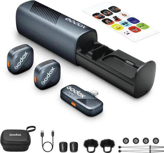 Main image of Cube-S, Cube SL Wireless Microphone, 48kHz 24-bit Lavalier Mic for Camera/PC/Android/iPhone Float Recording, 1000ft.(300m), 30H Battery (2TX + 1RX(Lightning) + Charging Case)