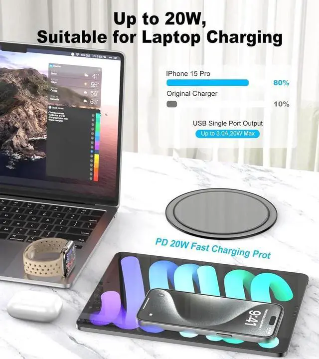 Alt view image 3 of 7 - 4.75" Pop Up Countertop Outlet with 20W USB-C, Space Saver Desktop Power Grommet, 4 AC Outlets & 3 USB Ports for Home Office (10FT)