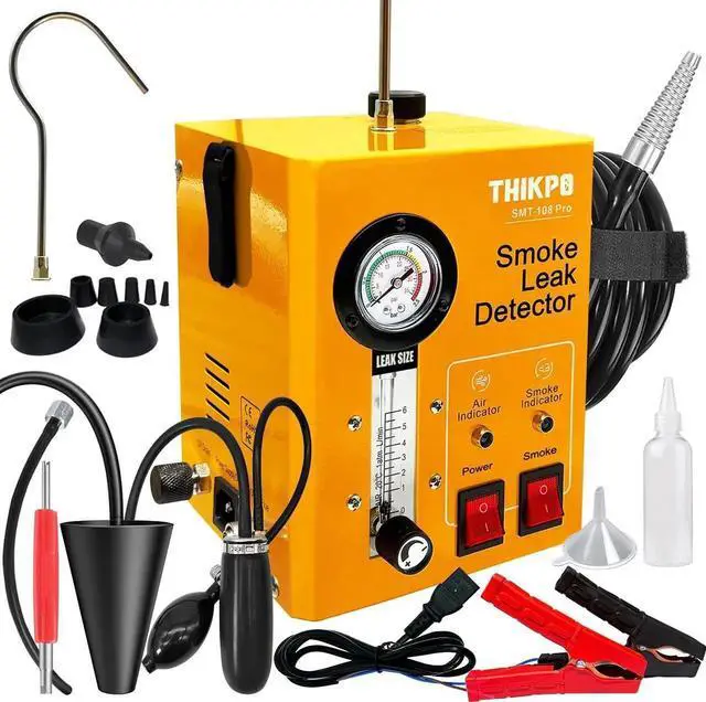 Smoke Machine Automotive with Built-in Air Compressor, Professional Smoke Leak Detector for Car, Diagnostic Leak Tester Tools for EVAP, Vacuum, Fuel and More Leak Testing