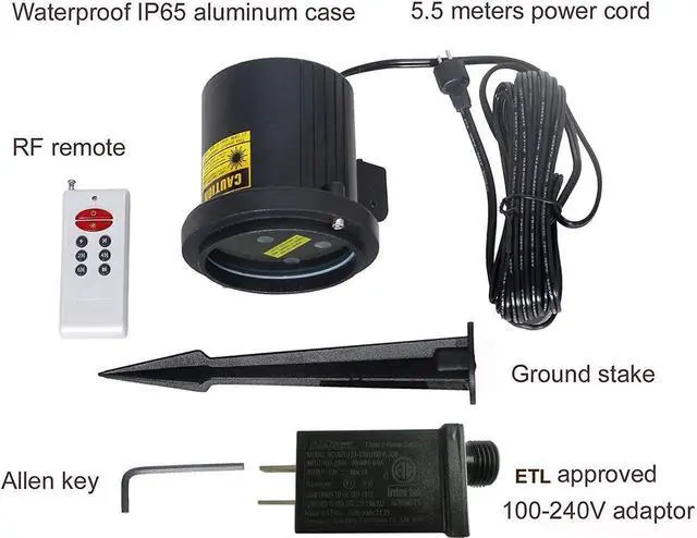 Alt view image 7 of 7 - Laser Chrias Lights, Moving RGB Chrias Projector Light, 3 Color Motion Firefly Decorative Lights Show for Halloween Chrias Holiday Garden Patio