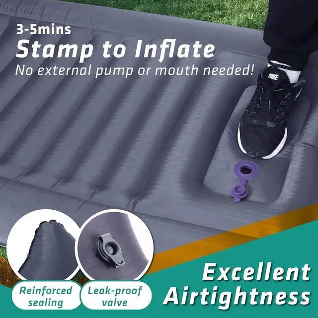 Alt view image 3 of 7 - Sleeping Pad for Camping, UL140 Ultralight Backpacking Sleeping Mats for Adults Blow Up for Camping Sleeping Pads