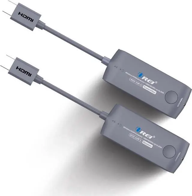 Main image of Wireless HDMI Extender Transmitter & Receiver Dongle UtraHD 5.1-5.2 Ghz Up to 1080p - Upto 60 Feet - Perfect for Streaming from Laptop, PC, Cable, Netflix, YouTube, PS4 to HDTV/Projector