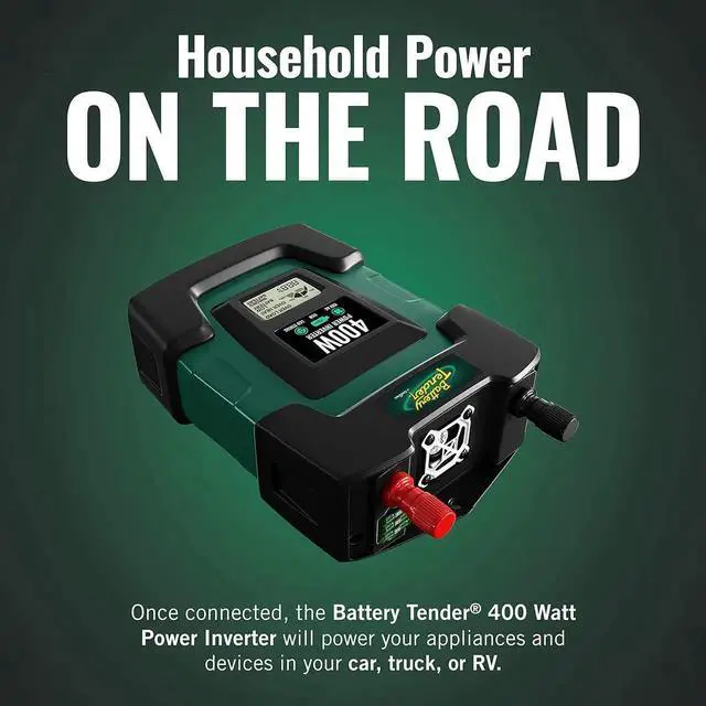 Alt view image 6 of 7 - 400 Watt Power Inverter - 12 Volt DC to 115 AC Car Dual Output Laptops, Blenders, TVs, Printers 2 USB Ports, 3.1 AMP for Phone Charging 026-0003-DL-WH