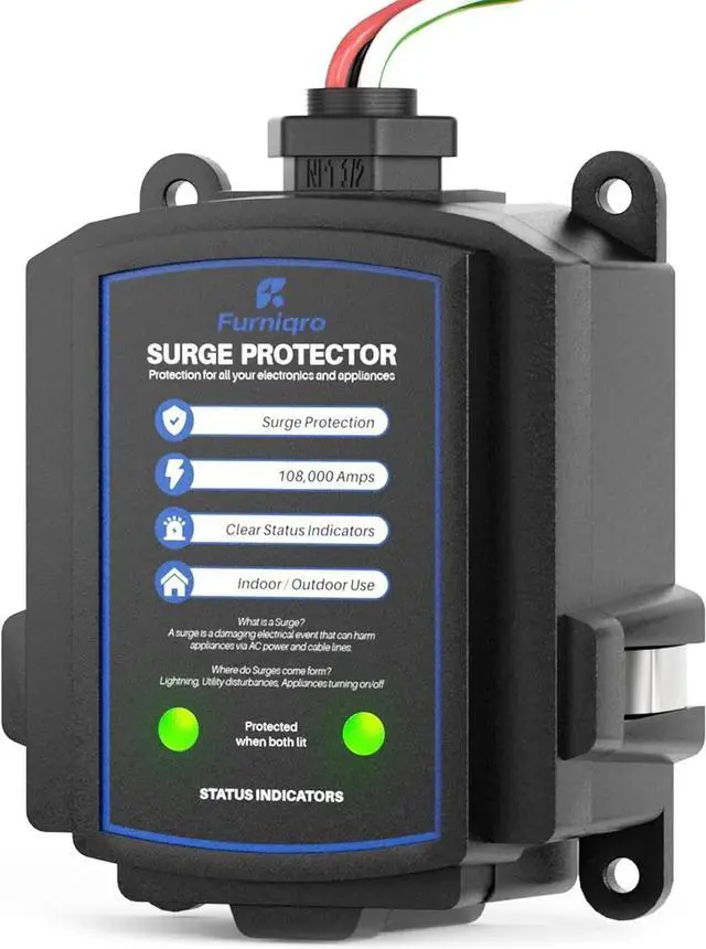 Main image of FHSPD108S Whole House Surge Protector for 108,000 Amps, Ultimate Surge Protection, Whole Home Surge Protector for Indoor/Outdoor Use, 120/240V