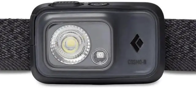 Alt view image 2 of 5 - Cosmo 350-R Rechargeable LED Headlamp, Waterproof and Dimmable Headlamp for Camping, Hiking, Running, with Red Light Headlamp Mode, Graphite