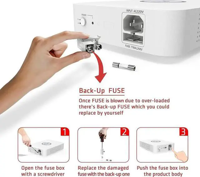Alt view image 3 of 7 - Step Down Voltage Converter, 220V to 110V, 500W, Good Transformer for Overseas Travel