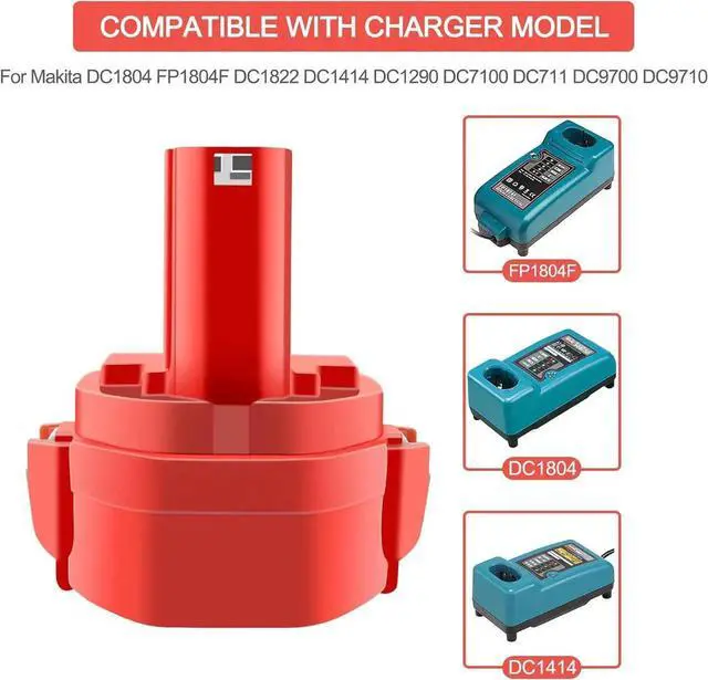 Alt view image 2 of 7 - 2 Pack 14.4V 3.5Ah Replacement Battery 1434 1433 PA14 1422 1420 1435 1435F 194172-2 193158-3 192600-1 6233d 6337d 6333d 6933fd 6228d 6935fd