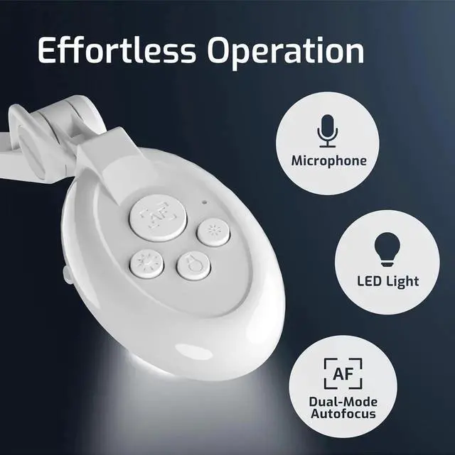 Alt view image 3 of 7 - INS-2 4K USB 13MP Document Camera with Auto Focus, LED Light, Mic, A3-Size Capture, Compatible MacOS, iPadOS, Windows, Chromebook for Remote Teaching, Web Conferencing white -