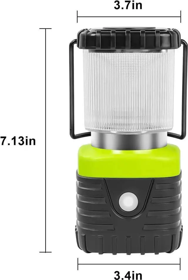 Alt view image 3 of 7 - 3Packs LED Camping Lantern Rechargeable 1000LM, 4500mAh Power Bank, IP44 Waterproof Lantern Flashlight for Hurricane Emergen, Hiking