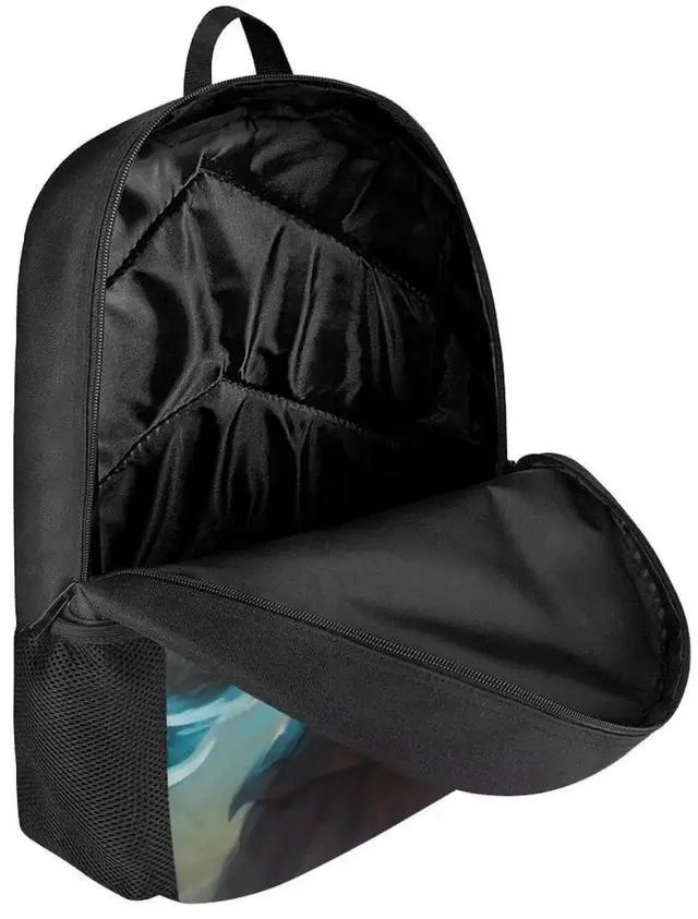 Alt view image 2 of 5 - Modysero Large Capacity 17 Inch Boys Backpack Cool Tiger Print School Bag with Two Side Pocket Durable Lightweight Kids Backpack for School Work Camping Adjustable Strap Laptop Backpack