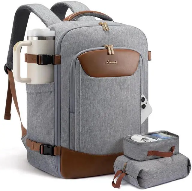 Main image of LOVEVOOK 40L Travel Backpack for Women Men, Large Carry on Backpack for Airplanes TSA Personal Item Travel Bag fits 15.6" Laptop, Waterproof Weekender Essentials Airline Approved with 2 Packing Cubes