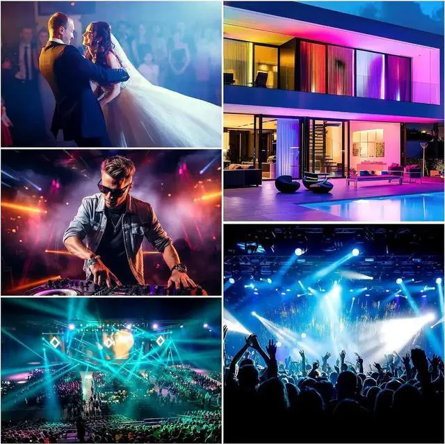 Alt view image 7 of 7 - 8-Way Isolated DMX512 Splitter Amplier Distributor with 3-Pin Outputs XLR Signal Amplier Transmitter Receiver for DJ Party LED Stage Lighting