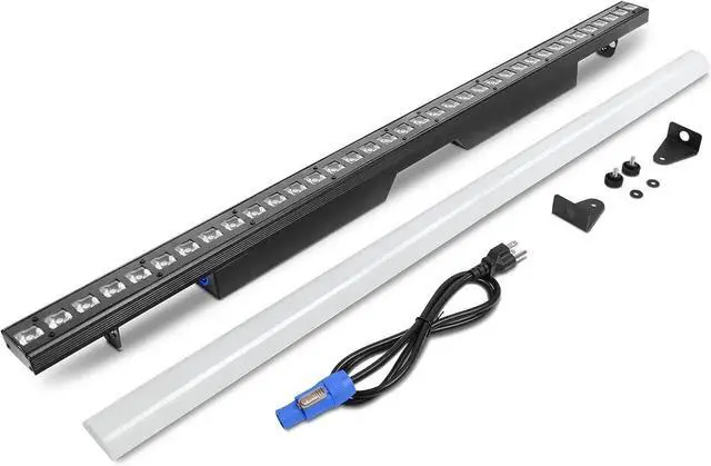 Alt view image 3 of 7 - LED Stage Wash Lights Bar,120W 40" LED Stage Pixel Lights Bar,36 RGBW LED DJ Strip Light with Detachable Cover,DMX Control Sound Activated Uplight for Club Wedding Party DJ Gig Band Light