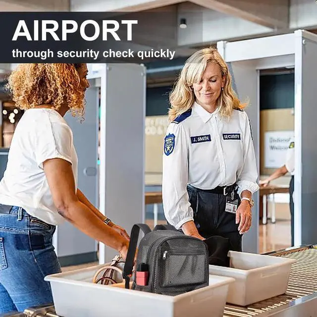 Alt view image 3 of 5 - Mesh Backpack for School, 25L Large Heavy Duty mesh backpacks for Adults Girls Boys Kids with Inner Laptop Compartment, mesh Schoolbag for Outdoor Hiking Beach(Charcoal Gray, Small)