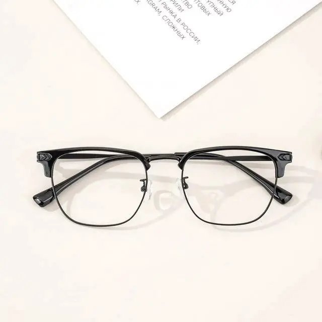 Alt view image 2 of 5 - HOKETOP Blue Light Blocking Glasses for Women/Men Anti-Fatigue Computer Monitor Gaming Glasses Prevent Headaches Glasses, Arrow Browline Black