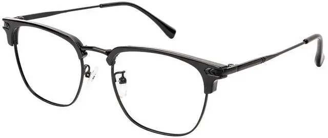 Main image of HOKETOP Blue Light Blocking Glasses for Women/Men Anti-Fatigue Computer Monitor Gaming Glasses Prevent Headaches Glasses, Arrow Browline Black