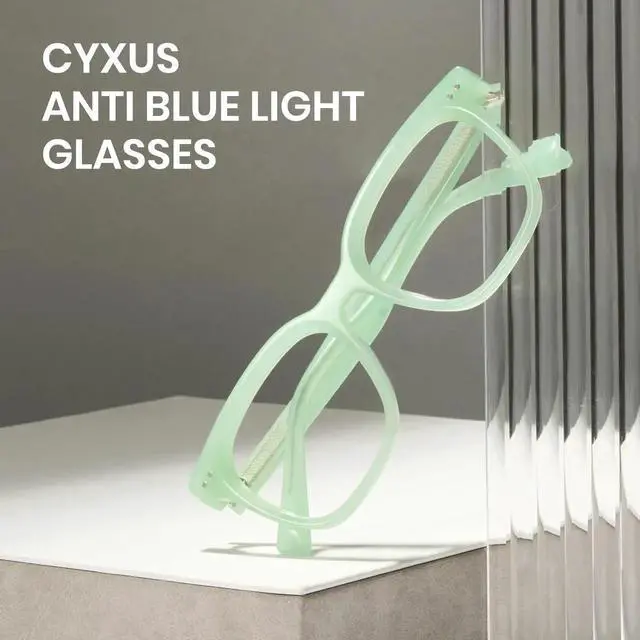 Alt view image 4 of 5 - Cyxus Women Acetate Frame Blue Light Blocking Glasses Men Computer Eyewear for Eye Strain Relief & Anti-Migraine