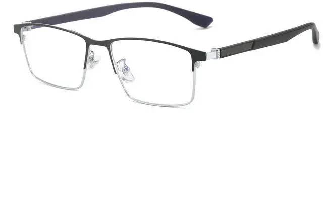 Main image of Cyxus Carbon Fiber 99% Blue Light Glasses Men Women, 23g Semi-rim Square Frame for Computer Gaming 8146