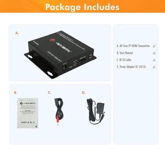 Alt view image 2 of 7 - ® ProAV ® Unlimited N x N HDMI Extender Over Ethernet Cat6 Extender Matrix 12X12 8X8 Switch Switcher Extender by Single Ethernet Cable up to 400ft (Transmitter)
