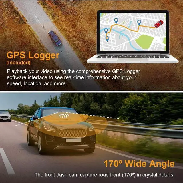 Alt view image 5 of 7 - M2 Smart BSD ADAS Dual Mirror Dash Cam 1080p (Front+Rear) w/GPS 12 IPS Touch Screen, Stream Media, Parking Mode, Night Vision, Blind Spot Detection & Backup Camera - Car, Pickup Truck, Tax