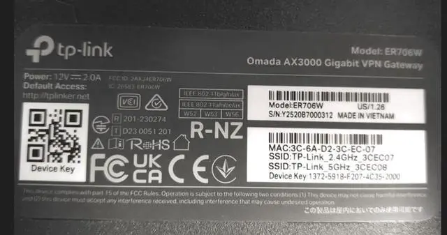 Alt view image 5 of 6 - ER706W Omada Gigabit AX3000 WiFi 6 VPN Router | 1x USB 3.0 Support USB Storage and LTE Backup with LTE dongle | Supports Omada Mesh | Easy Set-up