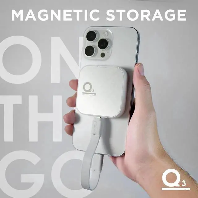 Alt view image 3 of 7 - Magnetic External SSD 1TB, External Solid State Drive Portable SSD USB 3.2 Gen 2x2, up to 1600/1500 MB/s, Type-C 4K ProRes HDR Record, Compatible with iPhone 15&16 Pro Max - ARES Q3 Series