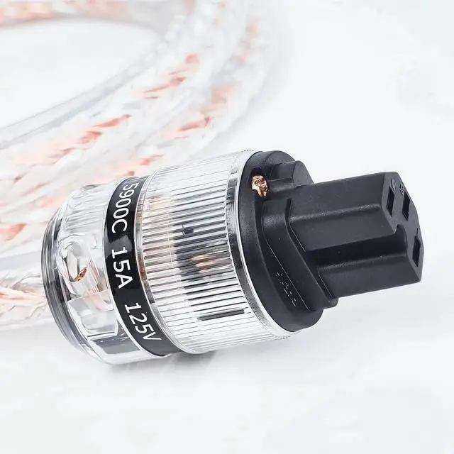 Alt view image 3 of 7 - 10 AWG Audiophile Power Cable, Hi-End OFC Power Cord for Hi Systems (5ft)