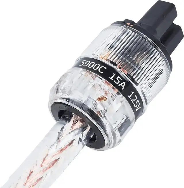 Alt view image 5 of 7 - 10 AWG Audiophile Power Cable, Hi-End OFC Power Cord for Hi Systems (5ft)