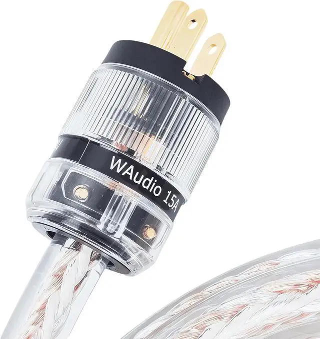 Alt view image 7 of 7 - 10 AWG Audiophile Power Cable, Hi-End OFC Power Cord for Hi Systems (5ft)