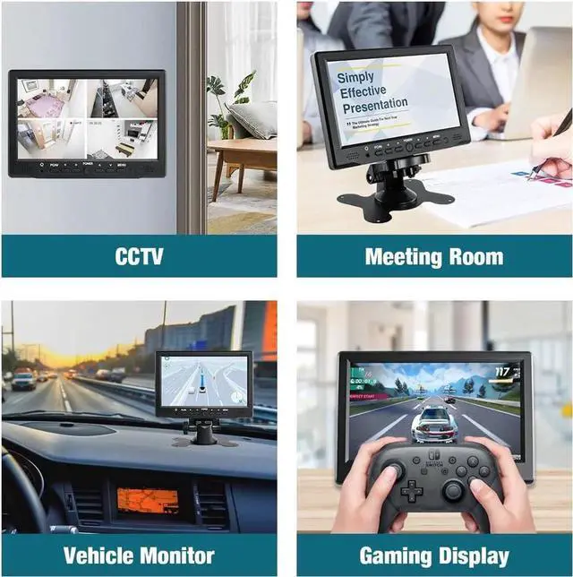 Alt view image 6 of 7 - 7 inch Small Monitor TFT LCD Display 1024X600 HDMI Mini Portable Screen for PC/TV/Camera/Gaming/Raspberry PI