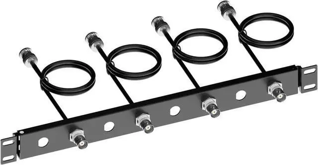 Alt view image 2 of 6 - BNC Antenna Kit19inch Antenna Re-Location Rack Mount KitFour BNC Connecting Cables 2FTCompatible with Full-Rack Wireless Systems