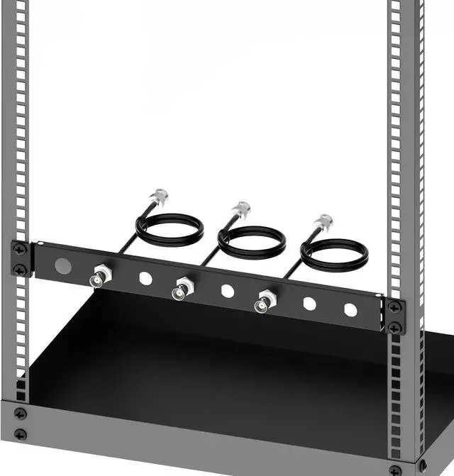 Alt view image 3 of 6 - BNC Antenna Kit19inch Antenna Re-Location Rack Mount KitFour BNC Connecting Cables 2FTCompatible with Full-Rack Wireless Systems