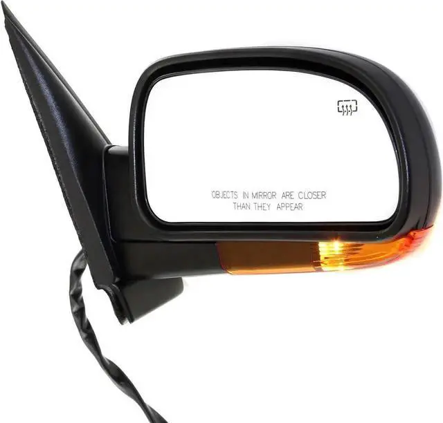 Alt view image 4 of 7 - Kool Vue Driver & Passenger Side Power Heated Mirrors for Chevrolet Trailblazer GMC Envoy 2004-2009 With Signal Light & Memory Paintable