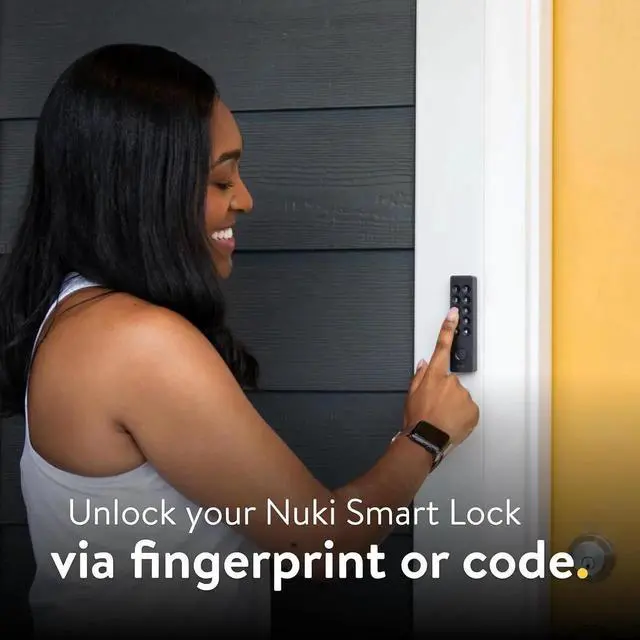Alt view image 5 of 7 - Keypad 2, Fingerprint Door Access, Secure Code Entry for Smart Lock, Easy Install, Keyless Entry for Kids, Seniors, Guests, Smartphone-Free Access