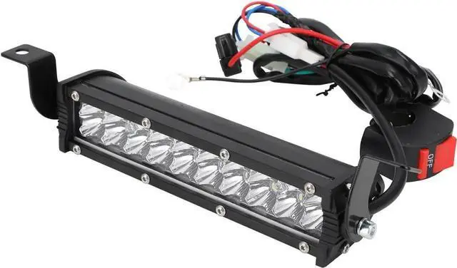 Alt view image 2 of 6 - Dirt Bike Light Bar,60W 2500LM Motorcycle Headlight Light Bar Plug-Play Universal for Most 7/8" Handlebar CRF110 KLX140 KLX110 TTR110 TTR110E
