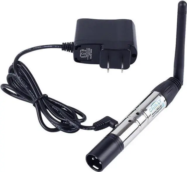 Alt view image 3 of 6 - DMX Wireless, 8pcs 2.4G DMX 512 1 Male Transmitter & 7 Female Receivers Short version for Stage PAR Party Light