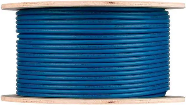Alt view image 2 of 5 - Cat8 Network C - 2GHz, S/FTP Shielded, Solid, 40G, Bare Copper, for Ethernet Switch, Modem, Router, 22AWG 250 Feet, Blue - Entegrade Series