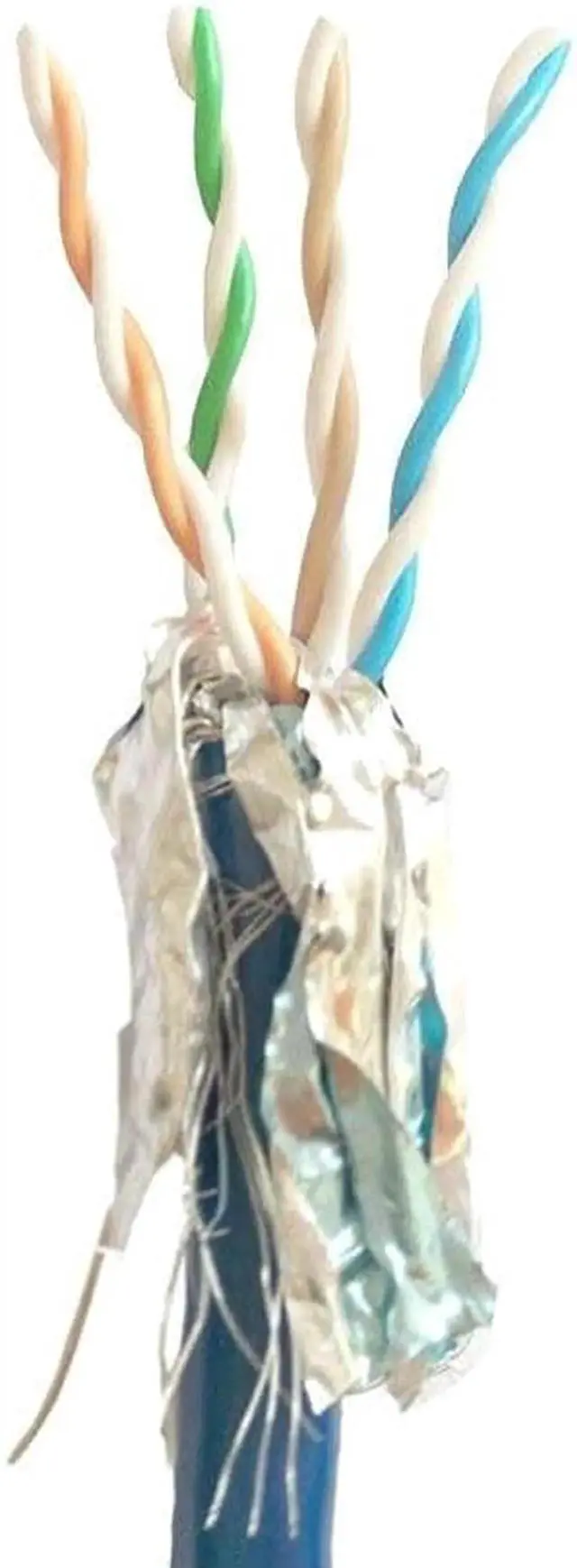 Alt view image 3 of 5 - Cat8 Network C - 2GHz, S/FTP Shielded, Solid, 40G, Bare Copper, for Ethernet Switch, Modem, Router, 22AWG 250 Feet, Blue - Entegrade Series