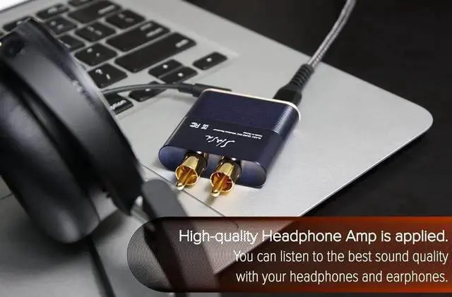 Alt view image 5 of 7 - 6 LDAC Bluetooth DAC aptX Adaptive/HD, USB & Optical in/Out, Hi-Res Audio, Headphone Amp, Compact Wireless Adapter for Home Stereo & Vintage Amps