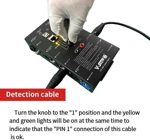 Alt view image 3 of 7 - Cable Tester - Line Finder Cables Checker 8-Way Switch Wire Tracker -Support Cables, USB, RJ45, XLR,