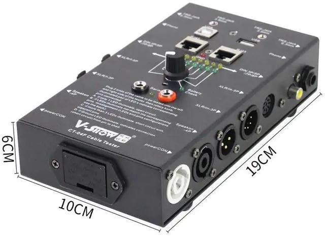 Alt view image 6 of 7 - Cable Tester - Line Finder Cables Checker 8-Way Switch Wire Tracker -Support Cables, USB, RJ45, XLR,