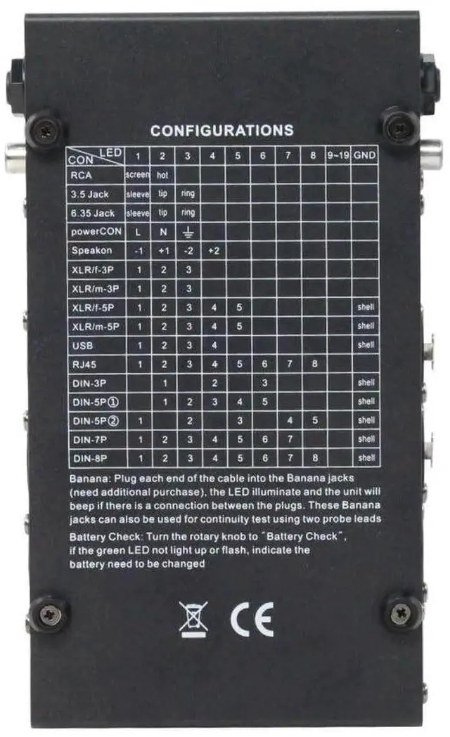 Alt view image 7 of 7 - Cable Tester - Line Finder Cables Checker 8-Way Switch Wire Tracker -Support Cables, USB, RJ45, XLR,