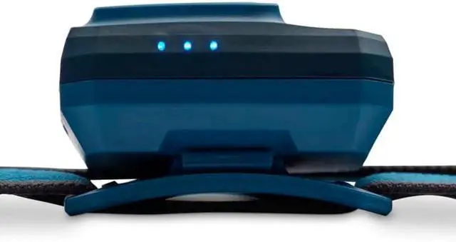 Alt view image 2 of 7 - Storm 500-R Rechargeable LED Headlamp, Waterproof and Dimmable for Camping, Hiking, Running, Hunting, Work with Red Light Headlamp Mode, Azul