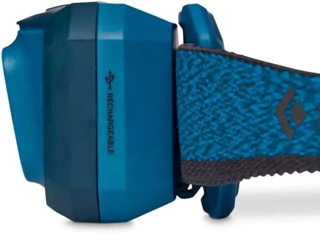 Alt view image 7 of 7 - Storm 500-R Rechargeable LED Headlamp, Waterproof and Dimmable for Camping, Hiking, Running, Hunting, Work with Red Light Headlamp Mode, Azul